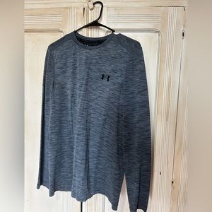 Under Armour Long Sleeve Fitted Shirt Mens M Perforated HeatGear ThreadBorne